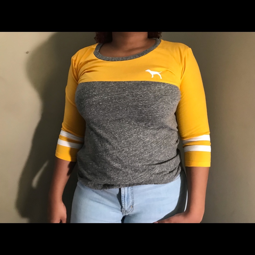VS Pink Varsity Tee